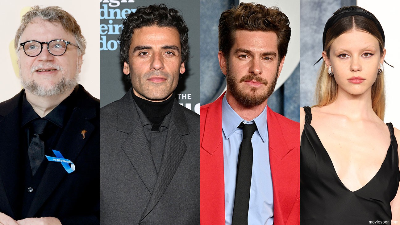 Guilleremo-del-Toro-Oscar-Issaac-Andrew-Garfield-Misa-Goth-Split-Getty-H-2023-1